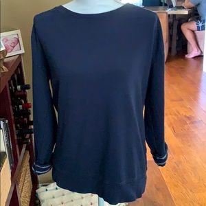 AG Navy w/Gray and Navy stripes on Sleeve Cuff M